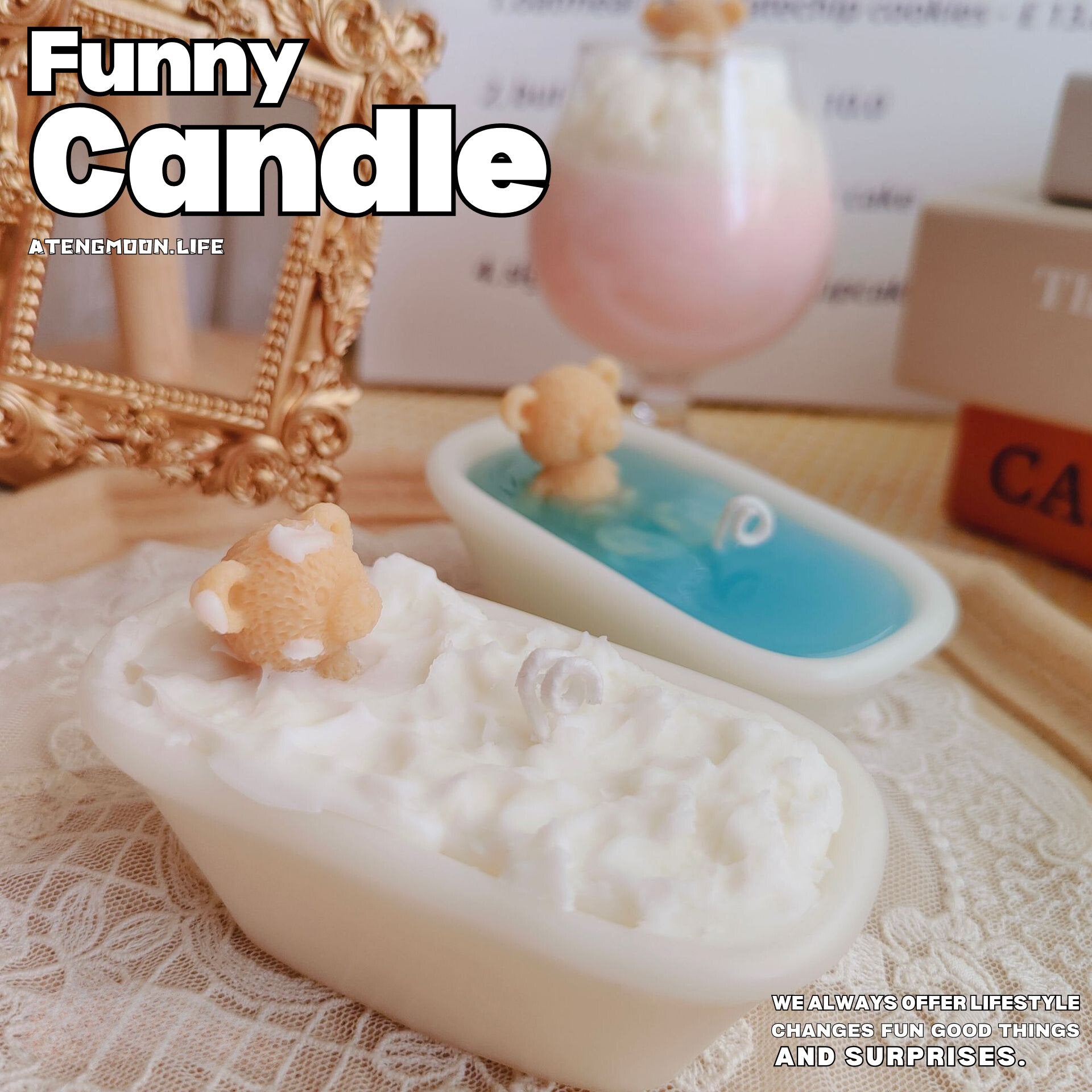 Cute Bear Bath Candle® - Atengmoon.life