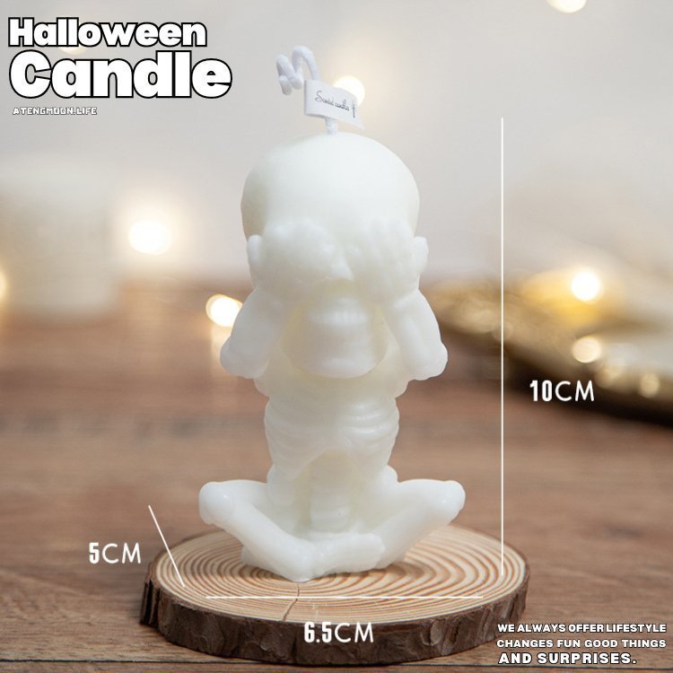 Halloween Funny Face Skeleton Candle® - Atengmoon.life