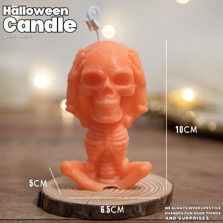 Halloween Funny Face Skeleton Candle® - Atengmoon.life