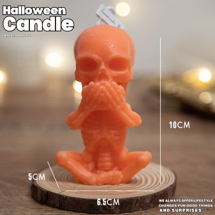 Halloween Funny Face Skeleton Candle® - Atengmoon.life