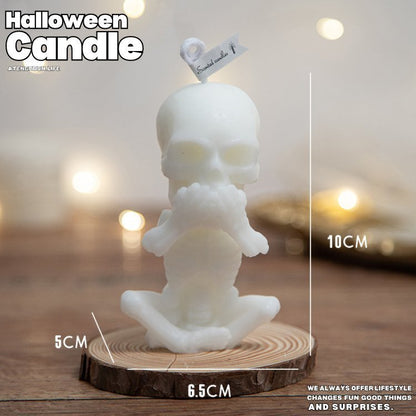 Halloween Funny Face Skeleton Candle® - Atengmoon.life