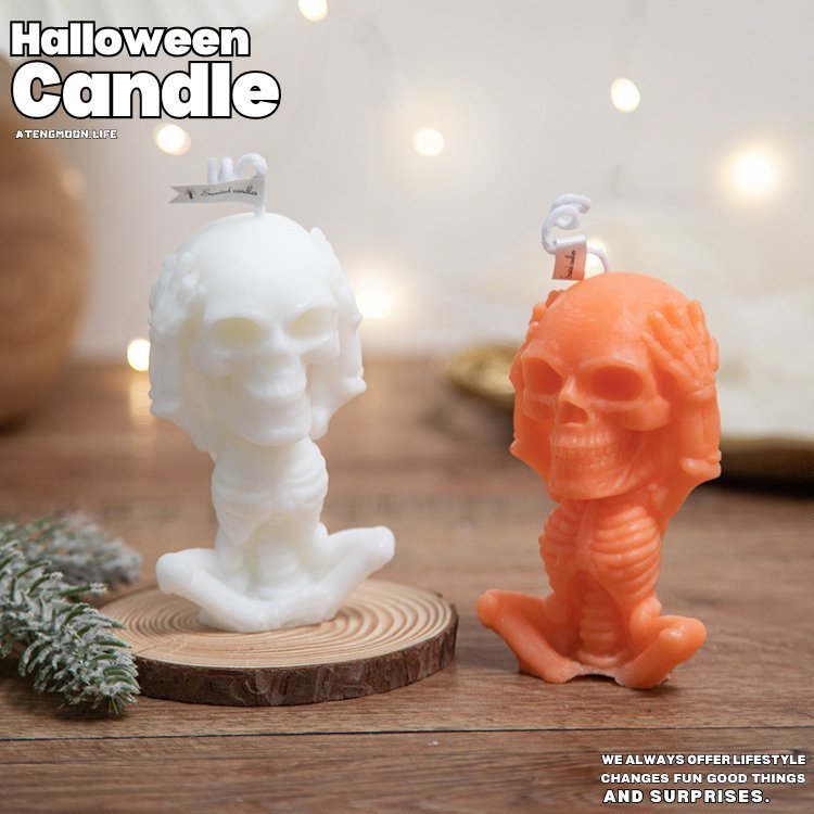 Halloween Funny Face Skeleton Candle® - Atengmoon.life