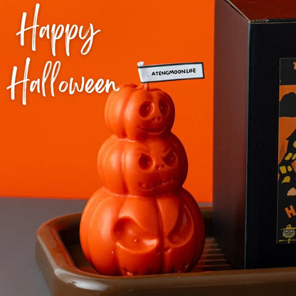 Halloween Pumpkin Grimace Candle® - Atengmoon.life