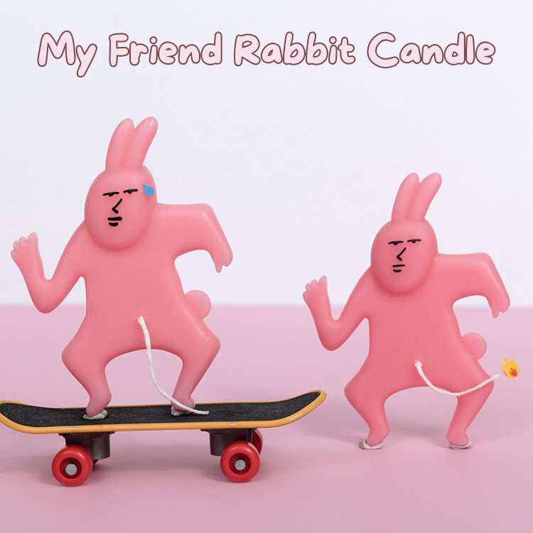 My Friend Pink Rabbit Candle® - Atengmoon.life