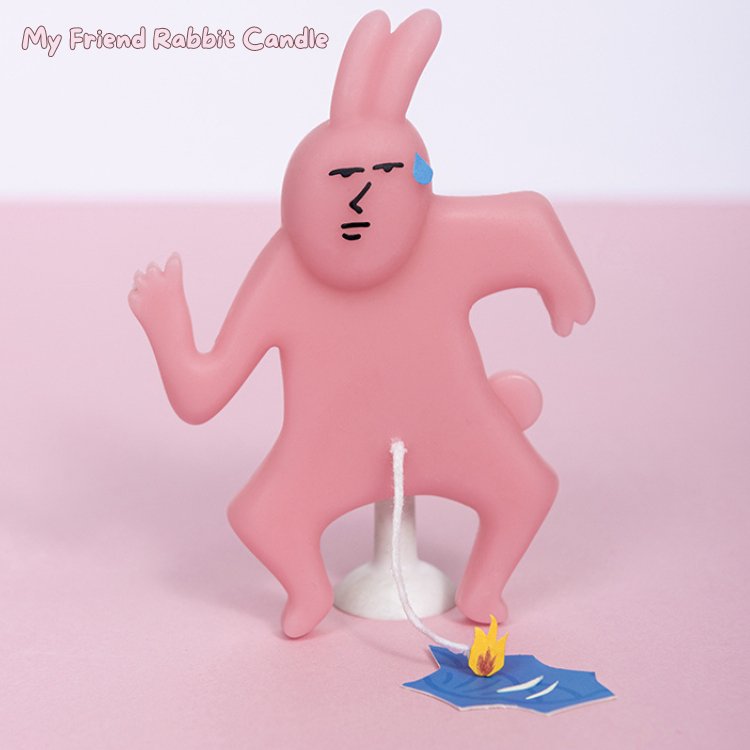 My Friend Pink Rabbit Candle® - Atengmoon.life